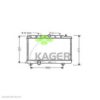 KAGER 31-0096 Radiator, engine cooling
